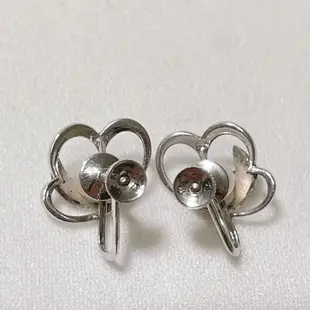 Mikimoto 耳環 珍珠 葉子 心型 日本直送 二手