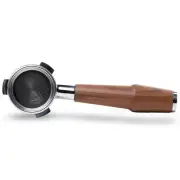 54mm Bottomless Portafilter with Natural Walnut Handle - Compatible with Brev...