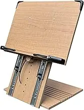 A+ Book Stand BS2500PRO XL Super Heavy Duty 15.4x10.5 Portable Height Adjustable Foldable Eye Level Bookstand Holder for Reading Hands Free Large Thick Heavy College Textbooks Tablets Neck Pain Free