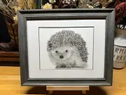 Drawing of a Hedgehog Hedge Hog Graphite Pencil Art Sketch Picture Print
