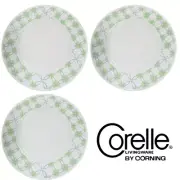 New Corelle Vitrelle Break & Chip Resistant 3-PC Dinner Plates - Multicolor
