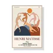GGP Wall Art 70Cmx100Cm Dancing By Henri Matisse Wood Frame Canvas
