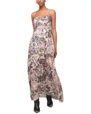 Avec Les Filles Chiffon Maxi Dress