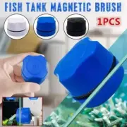 Mini Magnetic Fish Tank Cleaner Brush (Blue) for Small Glass Tank