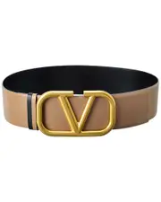 Valentino VLogo 70mm Reversible Leather Belt