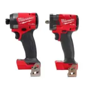 Milwaukee Impact Driver 1/4" + Impact Wrench 3/8" 18V Li-Ion Brushless Cordless