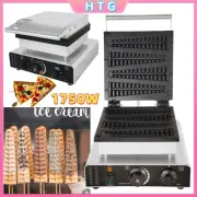 Electric Waffle Pancake Maker Waffle Stick Machine Pine Tree Mould Iron Cast Pan