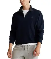 $125 Polo Ralph Lauren Big & Tall Jersey Quarter-Zip Pullover Navy[ 3XB]