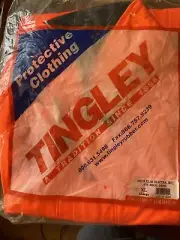 TINGLEY J42129.2X.02 Arc and Flame Resistant Rain Jacket Size XL Orange B1
