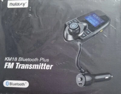 Nulaxy Bluetooth Plus FM Transmitter New in Box