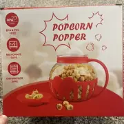 New Popcorn Popper Microwave Popcorn Maker Glass BPA Free