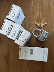 Master Lock 5KA 2" Commercial Padlock Keyed Alike 0808 Lot Of 4
