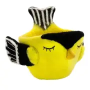DZI Handmade - Goldfinch Felt Sleepy Bird Pot (502034)