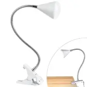LED Cone Clip Lamp | Task Lamp, Desk Lamp | Sturdy Clip, Flexible Neck |