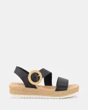 Miss Sofie Azura/Black Womens Sandals 40