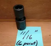 1/2" Drive 6-point SAE 11/16" Flank Drive® Shallow Swivel Impact Socket IPL22C.
