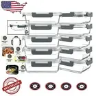 Versatile 10 Pack Glass Food Storage Containers, 30 oz – Meal Prep Made Easy