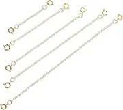 jojofuny 5pcs Necklace Bracelet Extender Chains DIY Jewelry Supply for Accessories Easy to Install Lengthening Tails for Bracelets Necklaces
