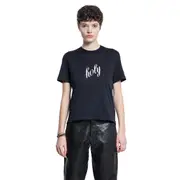 [ANN DEMEULEMEESTER] Fanie ''Holy'' Standard T-Shirt Black