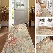 Floor Carpet Rugs, Soft Touch Washable Runner Rugs 1m 1.5m 2m 2.5m 3m 3.5m 4m 4.5m 5m 6m Non-Slip Decor Mats for Living Room/Kitchen/Hallway/Bedroom, Custom Length(2.3ft×19.7ft/70×600cm)