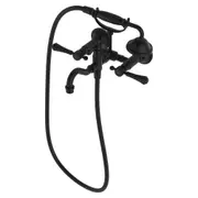 Fienza Lillian Urban Brass/Matt Black/Brushed Nickel/Chrome Solid Brass With Hand Shower Lever Exposed Bath Tap Set