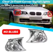 2x Clear Front Corner Signal Lights For BMW 3-Series E46 2-Door Coupe 1999-2001 (for: BMW)