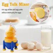 Egg Yolk White Mixer Scrambler Shaker Hand Pull Type Manual Blender Spinner U7A5