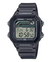 Casio Digital Alarm Preset Timer Backlight Calendar WS-1600H-8AV 100M Mens Watch