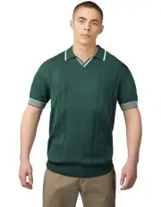 [Ben Sherman] Open Neck Polo in Green