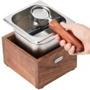 walnut spresso knock box called coffee knock box made of Sturdy wood and easy...