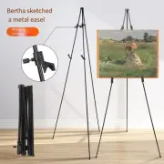 Folding Display Stand Art Metal Easel Painting Material Folding Display Stand