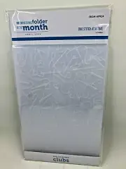 SPELLBINDERS 3-D EMBOSSING FOLDER OF THE MONTH- ' ONE STITCH AT A TIME"