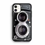 ROLLEICORD 復古相機 TPU 玻璃手機殼防摔保護套適用於 IPHONE XS 15 12 13 14 PRO