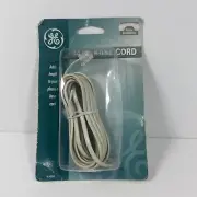 14ft. GE Modular Telephone Line Cord Flat Wire UL Listed Silver Grey