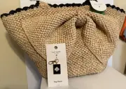 Kate Spade Target NWT Raffia Bow Tote Bag W/ BAG CHARM!