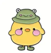 Rubber Duck with frog hat enamel pin - Free AU Post - AU Stock
