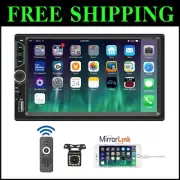 Premium 7-Inch Car Stereo with Bluetooth Hands-Free, Backup Camera Functionality