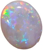 [INDIA MADE] 11.00 Ratti Opal Stone Certified Natural Fire Aa++ Quality Oval White Astrological Australian Opal Loose Gemstone-B0BSTWLV6D