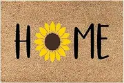 Summer Welcome Doormat Spring Summer Mats Decorative Floor Mats Polyester Door Rug Beach Sunflower Sunshine Non Slip Floor Mat for Indoor Outdoor Home Decor (Color-09)