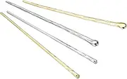 ZAYOIZY 4pcs Metal Hair Sticks Hair Bun Chopsticks Hair Pins Simple Sturdy Alloy Sticks for Women Long/Thick/Curly Hair, Silver&Gold