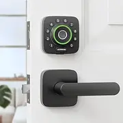 ULTRALOQ Smart Locks for Front Door - U-Bolt Pro WiFi Smart Door Lock with Handle Set, Fingerprint Keyless Entry Door Lock with Door Sensor, Smart Exterior Front Door Lock Set, Built-in WiFi Deadbolt