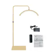 Half Moon Floor Fill Bi Color Temperature 3200K-5600K LED Video with Adjustable Floor Light Stand