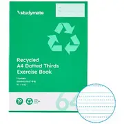 Studymate A4 18mm Dotted Thirds Recycled Exercise Book 64 Pg