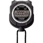 RHYTHM Citizen Stopwatch Digital 055 Water-resistant Rainproof Black CITIZEN