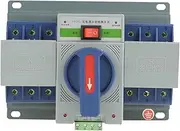 Automatic Transfer Switch, 400V 63a 3P Mini Intelligent Dual Power Automatic Transfer Switch Circuit Breaker for Off Grid Solar Wind System