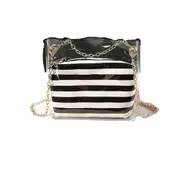 2Pcs Fashion Women Transparent Handbag Small Bag Clear Jelly Purse Clutch Satchel