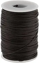 70 Metres 1.2mm Leather/Canvas Sewing Waxed Flat Thread 210D for LeatherCraft DIY, Upholstery, Luggage, Tents, Backpacks etc, Heavy Duty - Brown