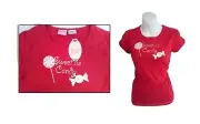 Peter Alexander jnr Sleepwear Top Sweet as Candy T shirt BNWT Girls Size 12 Red