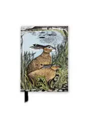 Angela Harding: Rathlin Hares (Foiled Pocket Journal) (Flame Tree Pocket