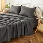 King Size Sheets Set 4 Piece, Hotel Luxury Super Soft 1800 Series Microfiber ...